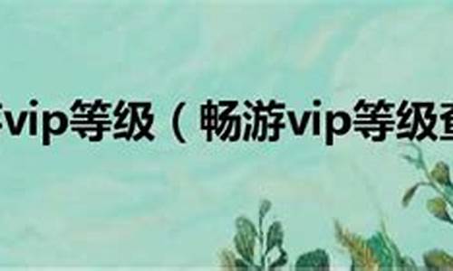 畅游vip等级成长_畅游vip